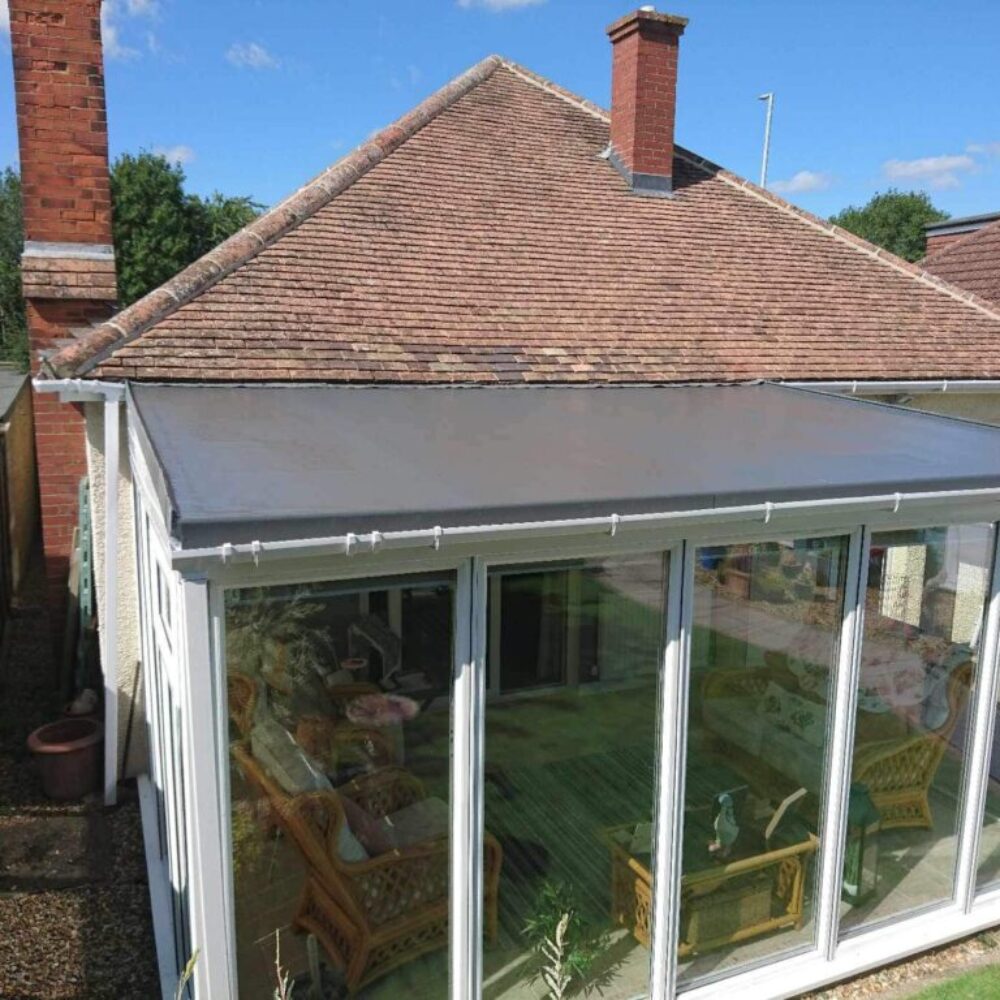 flat conservatory roof