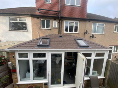 Tiled Roof with Windows
