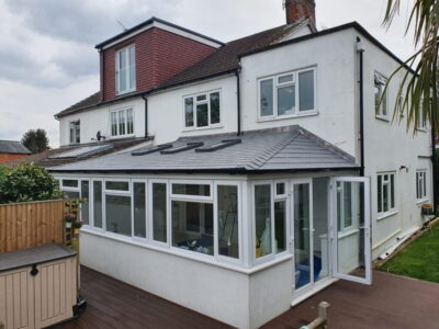 Tile conservatory roof